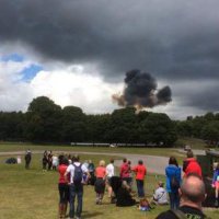 В Британии во время фестиваля разбился самолет