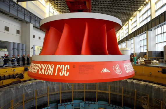 На Красноярской ГЭС ЕвроСибЭнерго введен в эксплуатацию первый модернизированный гидроагрегат с новым рабочим колесом