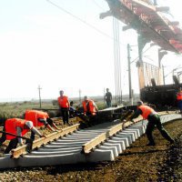 Строительство ЖД дороги в обход Украины опережает график на месяц