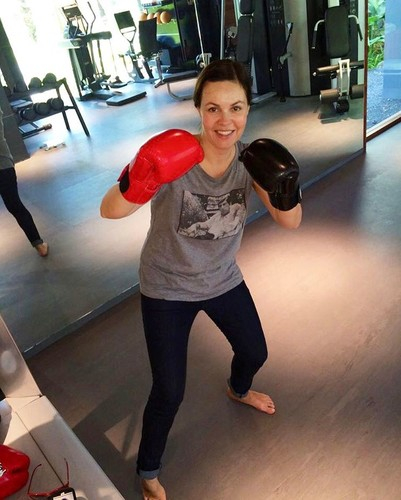 Екатерина Андреева борется со стрессом путем тренировок по боксу
