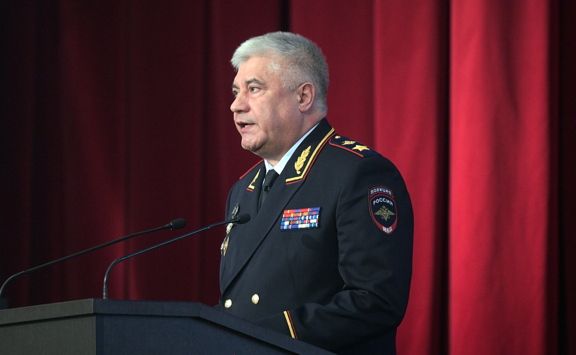 Министр внутренних дел Владимир Колокольцев на расширенном заседании 
