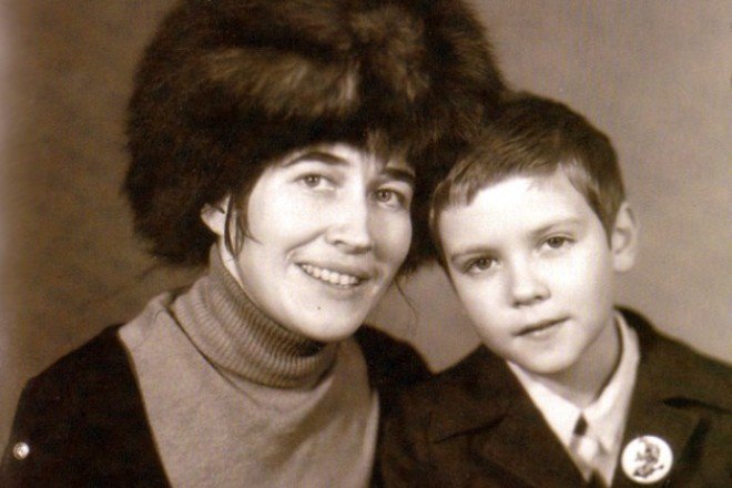 Дмитрий Медведев с мамой