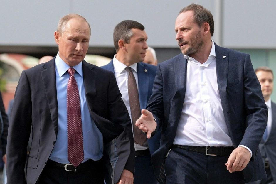 Аркадий Волаж и Владимир Путин