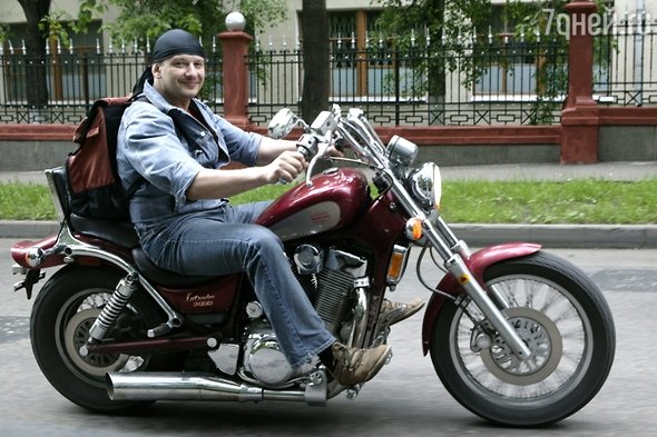 Марьянов на мотоцикле