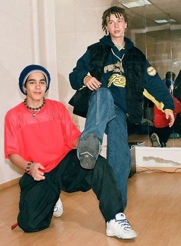 Тимур Юнусов (Тимати) и Кирилл Толмацкий (Децл) 1999 год
